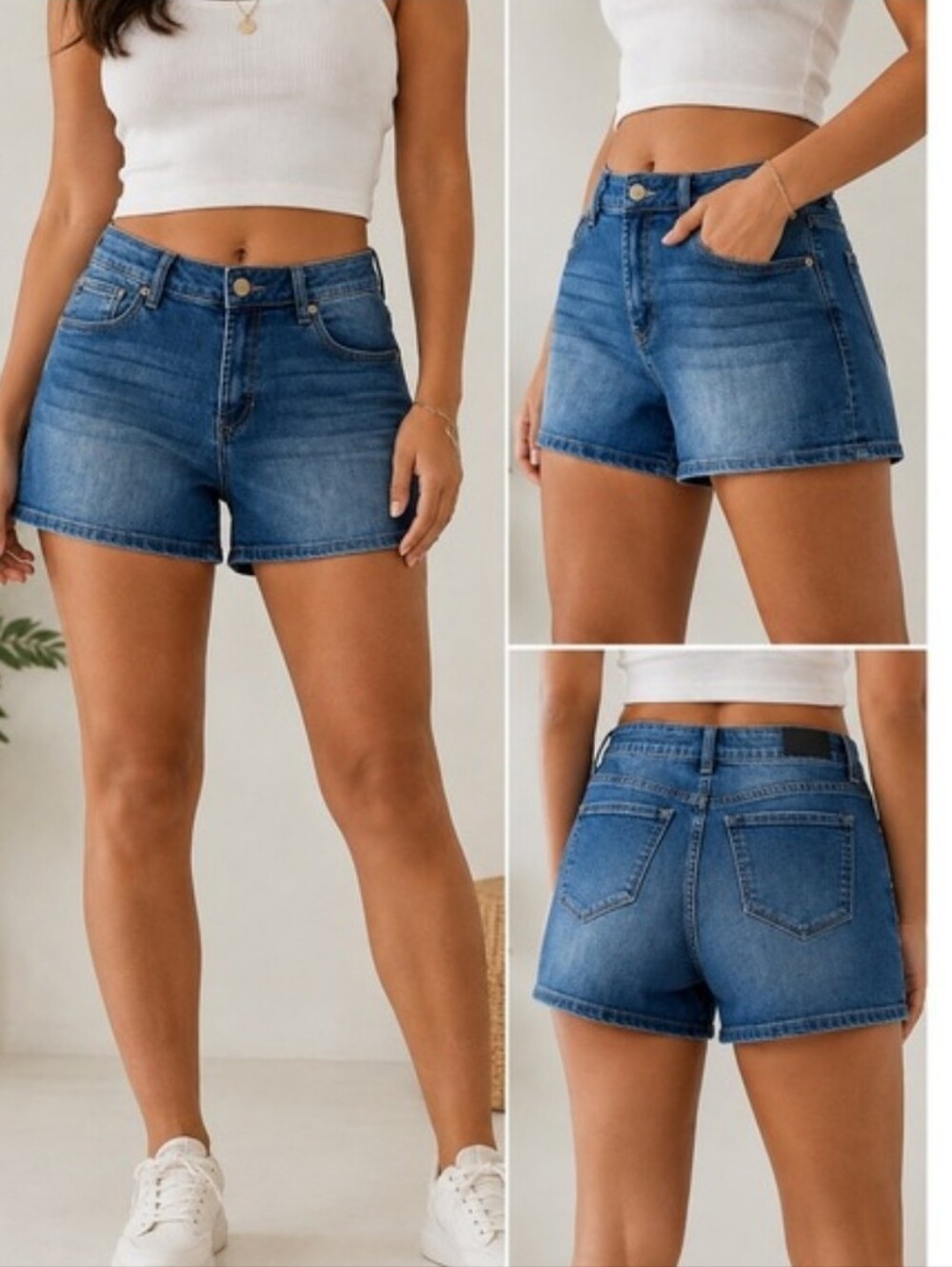 Dear John Light Blue Denim Shorts